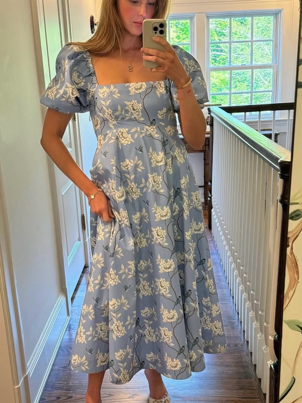 Hill House Matilda Dress in Artist’s Edition @dianehilldesign Blue Chinoiserie